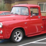 classic red pickup red pickup
