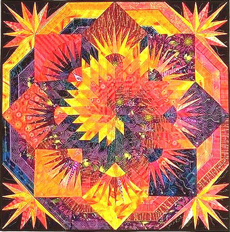 Spiral Lone Star Quilt