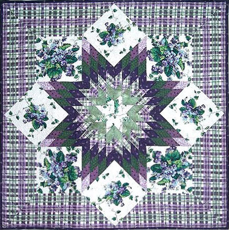 Violets & Ivy Lone Star Quilt