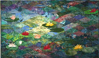 Monet Waterlily Diamond Landscape