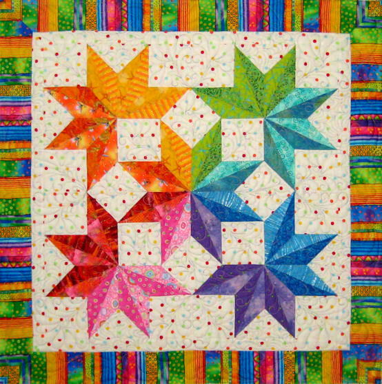 Rainbow Split Snow Crystals