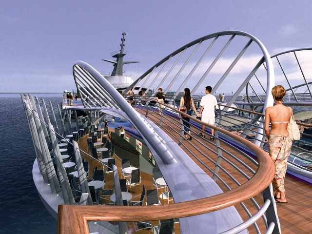 Enchantment of the Seas - upper walking deck