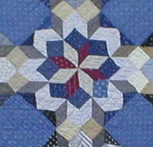 One block from the antique star quilt