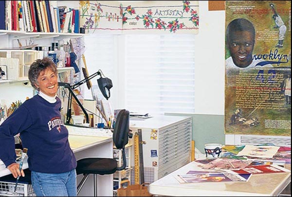 Jacqueline Lacey Jacqueline Lacey in her studio