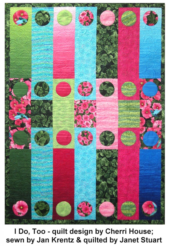 Hollyhock Garden I Do, Too quilt