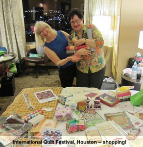 Jan & Anita - "loot" purchased at the quilt show